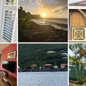 Habitation Baliache - Maison Créole Avec Jardin Privatif, à 200m , Deshaies Guadeloupe